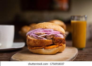 Peruvian Breakfast Bread With Chicharron