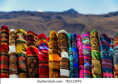 Peruvian Colourful Outdoor Market, Peru, 