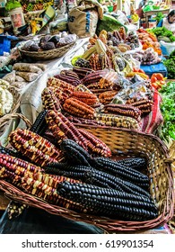 Peruvian Corn In A Countryside Market