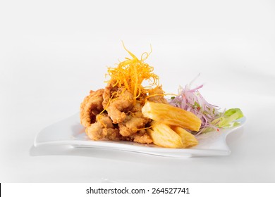 Peruvian Food: Chicharrones Of Fish Meal.