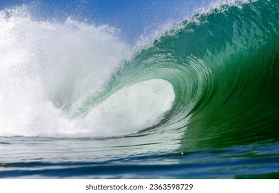 peruvian green wave from a set