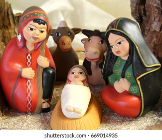 Peruvian Holy Family South America Dressed Stock Photo 669014935 ...