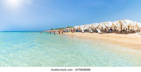 Pescoluse, The Maldives Of Salento Beach, Puglia, Italy.