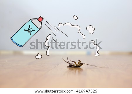 Pest Control Concept , pesticide effect