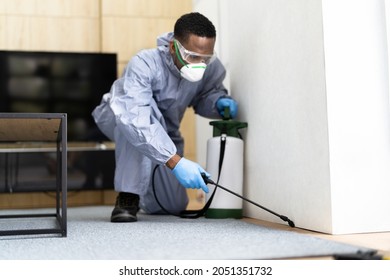 Pest Control Exterminator Services Spraying Termite Insecticide