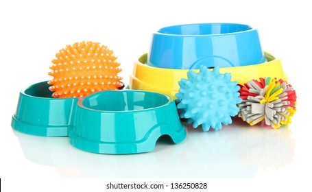 Pet Accessories Isolated On White