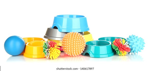 Pet Accessories Isolated On White