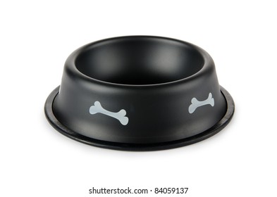 Pet Bowl Isolated On The White Background