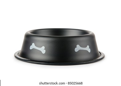 Pet Bowl Isolated On The White Background