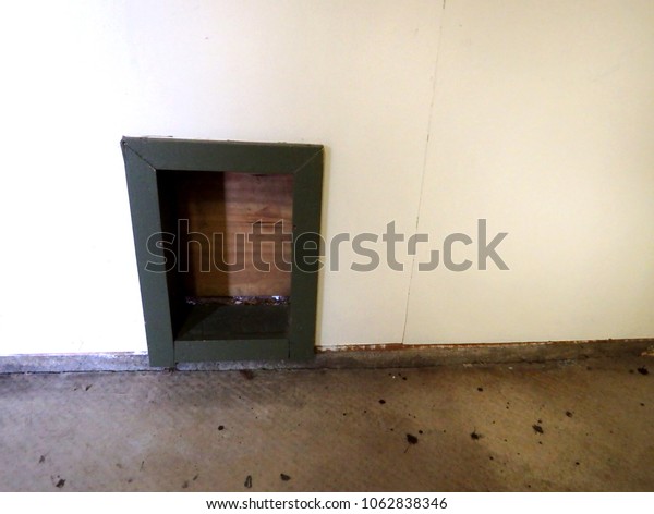 Pet Flap Trap Door On Wall Stock Image Download Now