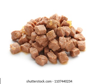 Pet Food On White Background