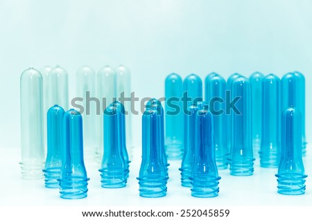 PET preforms, raw of bottle