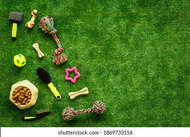 Pet Toys And Accessories For Dogs, Overhead View