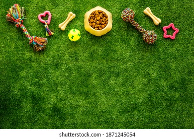 Pet Toys And Accessories For Dogs, Overhead View