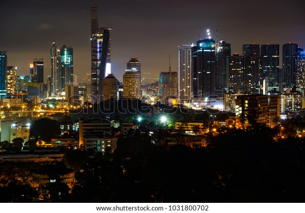 Petaling Jaya Malaysia Skyline Night Stock Photo Edit Now