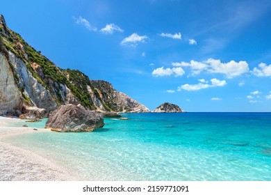 Petani Beach In Kefalonia, Greece