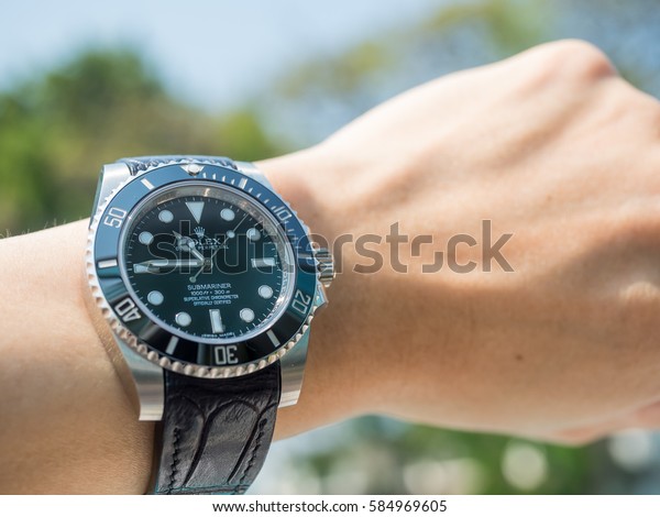 Petchaburi February 18 Rolex Submariner No Stock Photo (Edit