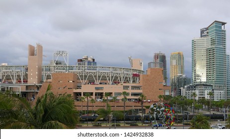 PETCO PARK, SAN DIEGO CALIFORNIA USA, MAY 12, 2019: Petco Park is a baseball park located in the downtown area of San Diego is home to the San Diego Padres. It opened in 2004.