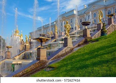 Peterhof, Fountains And Statues Of The Great Cascade