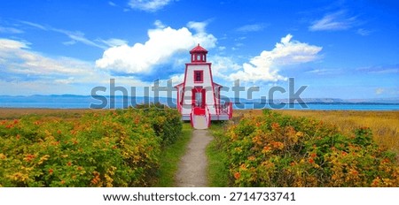 Petit phare of Saint-André-de-Kamouraska, Québec, Canada