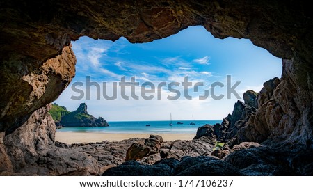 Petit Port Cave in Guernsey 