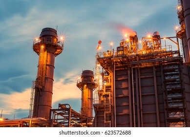 Petrochemical Plant Silhouette Image Sun Set Stock Photo 623572688 ...