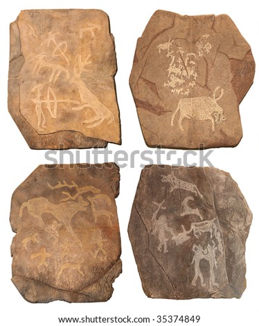 Petroglyphe. Bronze age