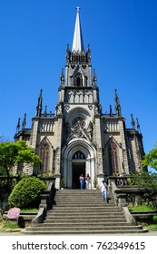 PETROPOLIS, BRAZIL - NOVEMBER 12, 2017:  Cathedral Of Saint Peter Of Alcantara Also Known As The Cathedral Of Petrópolis, Is A Roman Catholic Roman Catholic Cathedral Which Was Completed In 1925