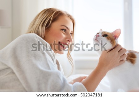 Similar – Image, Stock Photo sleep in… Animal Pet Cat