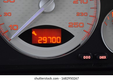 Peugeot 607 2005  cockpit interior cabin details - Shutterstock ID 1682950267