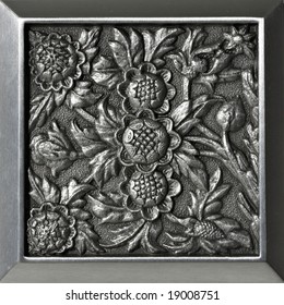 Pewter Pattern And Frame