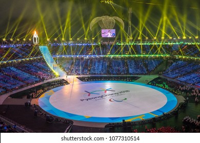 Peyongchang, South Korea - 2018 March 9th - Opening Ceremony Of The Winter Paralympic Games