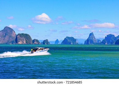 Phang Nga Bay And Speedboat