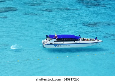 Phang Nga, Thailand - Nov 10 , 2015 : clear water beautiful sea like a heaven at Similan island, Phang-nga Thailand