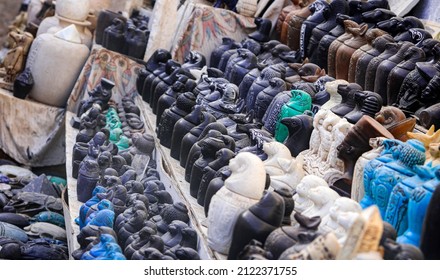 Pharaoh Statues Market In Aswan Egypt