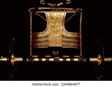 The Pharaonic chariot from the ancient Egyptian civilization, the first war chariot in history