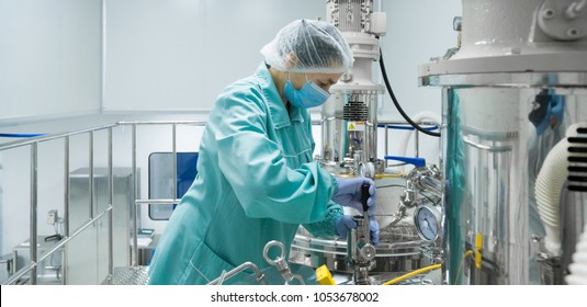 Scientist Blue Lab Suit Working Control Stock Photo (Edit Now) 568754662