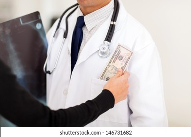  Pharmaceutical Sales Rep Bribing Doctor, Putting Money In His Pocket