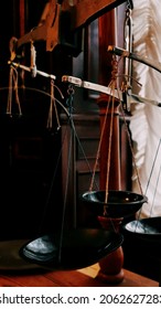 Pharmaceutical Scales In An Old Pharmacy