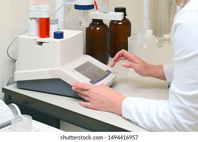 Pharmacist Works Manufacturing Drug Development