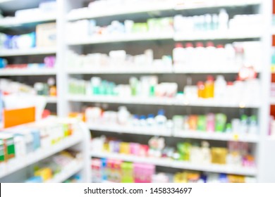 Pharmacist-Only medicines are a relatively small group of medicines that can be purchased from a pharmacist without a doctor's prescription and the sale must be made by a pharmacist, Blurred image.