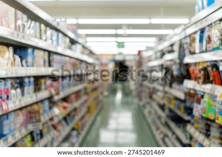 Pharmacy Shelf Background with Depth of Field Blur
