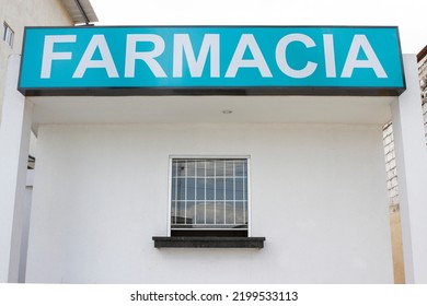 Pharmacy Store Or Drugstore Exterior Design.