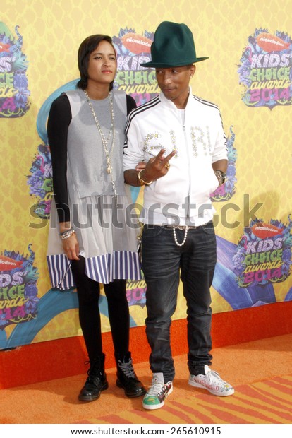 Pharrell Williams Helen Lasichanh Nickelodeons 27th Stock Photo Edit Now 265610915