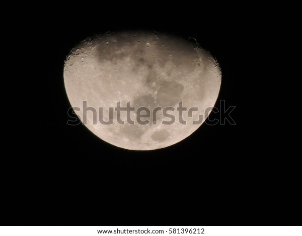 Phase moon in the dark\
night