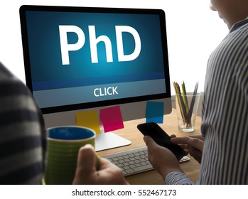 Phd Doctor Philosophy Degree Education Graduation Stock Photo 552467173 ...