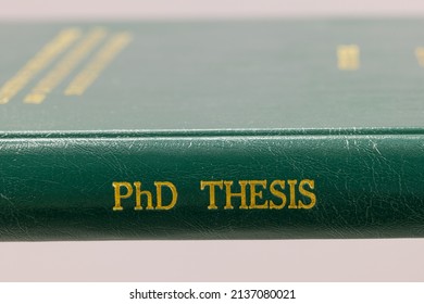 a PhD thesis of green cover