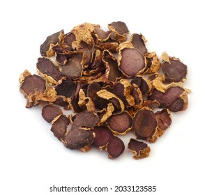 Phellinus linteus on the white background