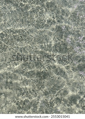Phenomenal patterns on a crystal clear sea water of the Greek island of Crete