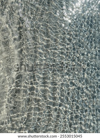 Phenomenal patterns on a crystal clear sea water of the Greek island of Crete